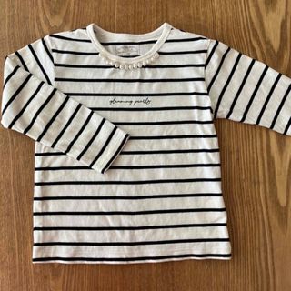 グローバルワーク(GLOBAL WORK)のグローバルワーク　ボーダー　トップス　長袖　110(Tシャツ/カットソー)