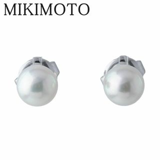 ミキモト(MIKIMOTO)のミキモト パール ピアス アコヤパール6.1mm K18WG 新品仕上げ済 MIKIMOTO【16673】(ピアス)