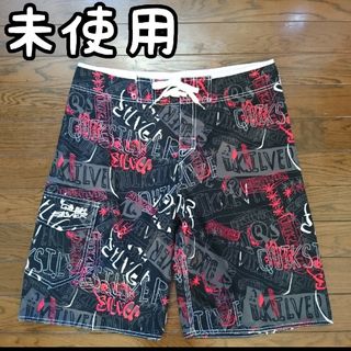 QUIKSILVER - 未使用 クイックシルバー 総柄 サーフパンツ 34