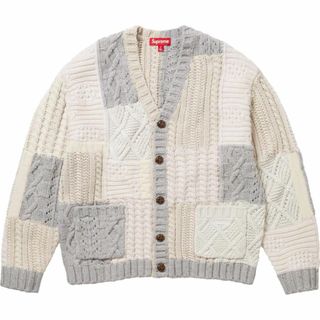 シュプリーム(Supreme)のMサイズ Supreme Cable Knit Cardigan アイボリー(カーディガン)