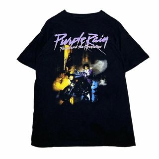 ミュージックティー(MUSIC TEE)のPRINCE ロック バンド半袖Tシャツ パープルレイン ロックT m68(Tシャツ/カットソー(半袖/袖なし))