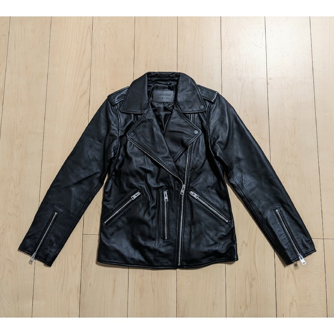 All Saints(オールセインツ)の美品 ALLSAINTS オールセインツ CHINA BAILEY BIKER レディースのジャケット/アウター(ライダースジャケット)の商品写真