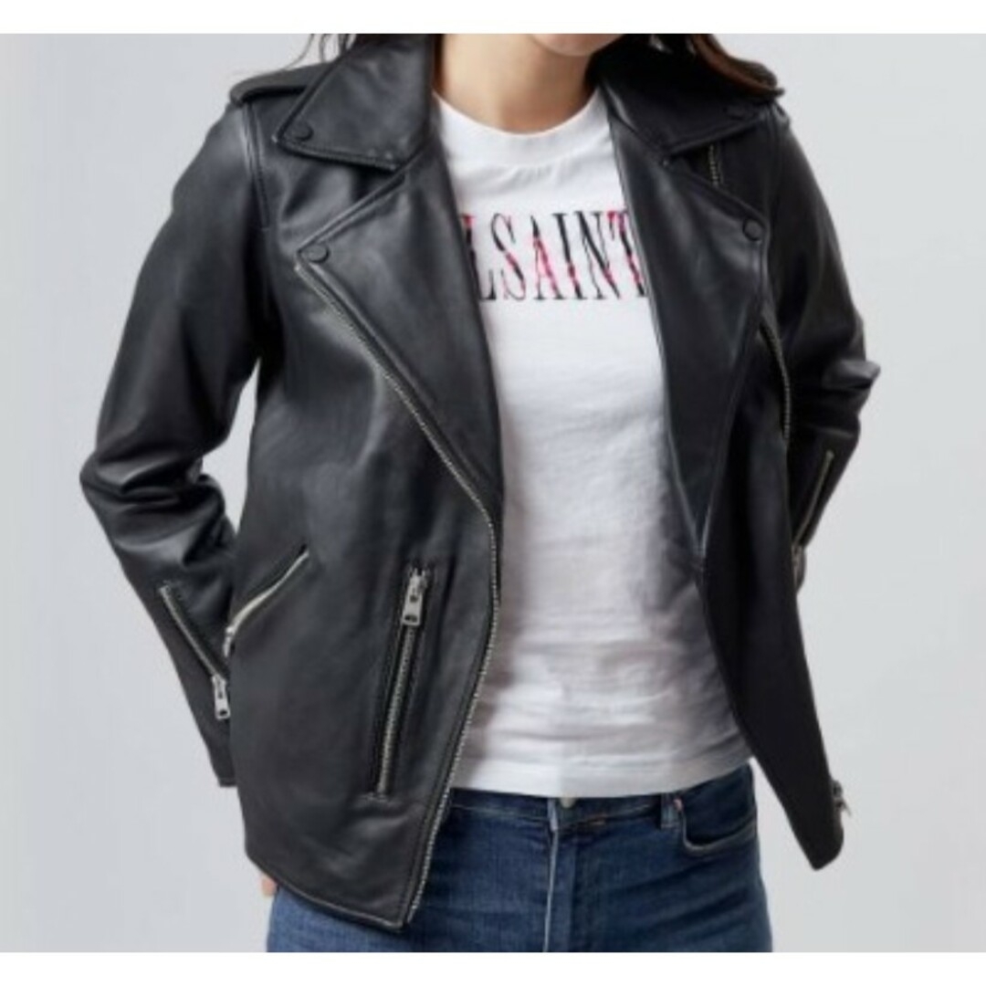 All Saints(オールセインツ)の美品 ALLSAINTS オールセインツ CHINA BAILEY BIKER レディースのジャケット/アウター(ライダースジャケット)の商品写真