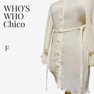 フーズフーチコ(who's who Chico)の【大人気◎】WHO'S WHO Chico 2WAYプリーツシアーブラウス(シャツ/ブラウス(長袖/七分))