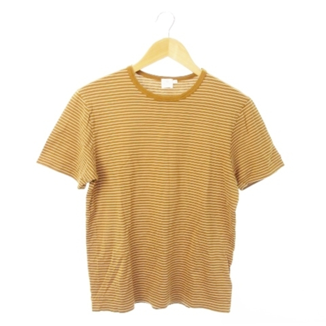 SUNSPEL(サンスペル)のサンスペル Tシャツ カットソー 半袖 ストレッチ ボーダー 総柄 M 茶 メンズのトップス(Tシャツ/カットソー(半袖/袖なし))の商品写真