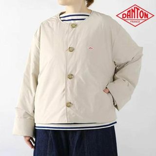 DANTON - 新品★24SS　ダントン　ピーチタフタインサレーションカラーレスワイドジャケット