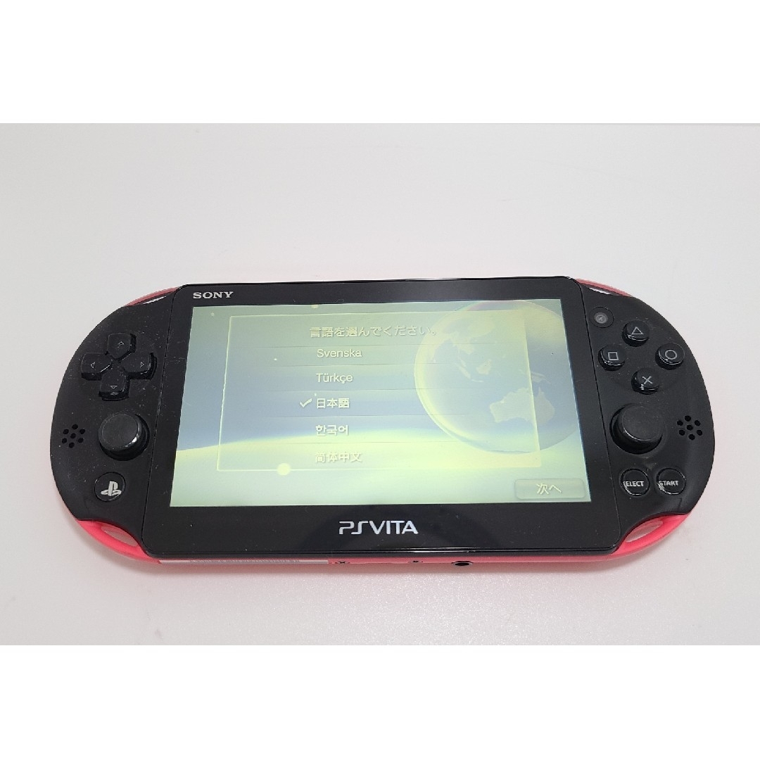 PlayStation Vita(プレイステーションヴィータ)のPlaystation Vita PCH2000 ピンクブラック エンタメ/ホビーのゲームソフト/ゲーム機本体(携帯用ゲーム機本体)の商品写真