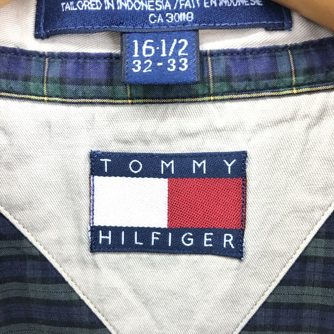 TOMMY HILFIGER(トミーヒルフィガー)の古着 トミーヒルフィガー TOMMY HILFIGER 長袖 ボタンダウンチェックシャツ メンズL /eaa422616 メンズのトップス(シャツ)の商品写真
