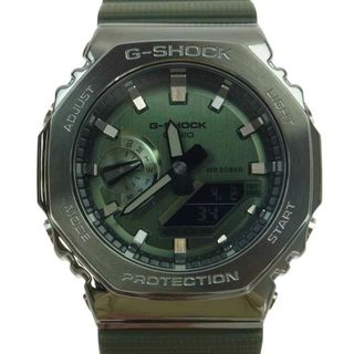 ジーショック(G-SHOCK)のG-SHOCK ジーショック 時計 GM-2100B カシオーク 8角形ベゼル メタルカバード デジアナ 腕時計 カーキ系【美品】【中古】(腕時計(アナログ))