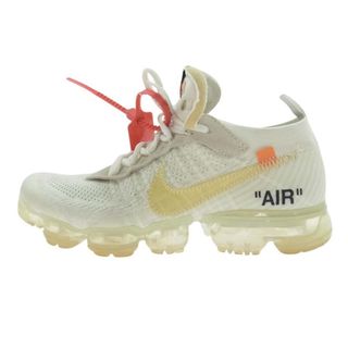 ナイキ(NIKE)のNIKE ナイキ スニーカー AA3831-100 × Off-white Air Vapormax White オフホワイト エア ヴェイパーマックス ホワイト スニーカー オフホワイト系 26cm【中古】(スニーカー)