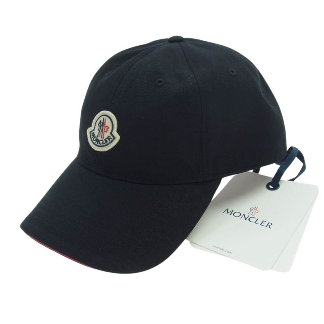 MONCLER(モンクレール)のMONCLER モンクレール 帽子 BERRETTO BASEBALL ベースボール キャップ 帽子 ブラック系 58-66cm【新古品】【未使用】【中古】 メンズの帽子(その他)の商品写真