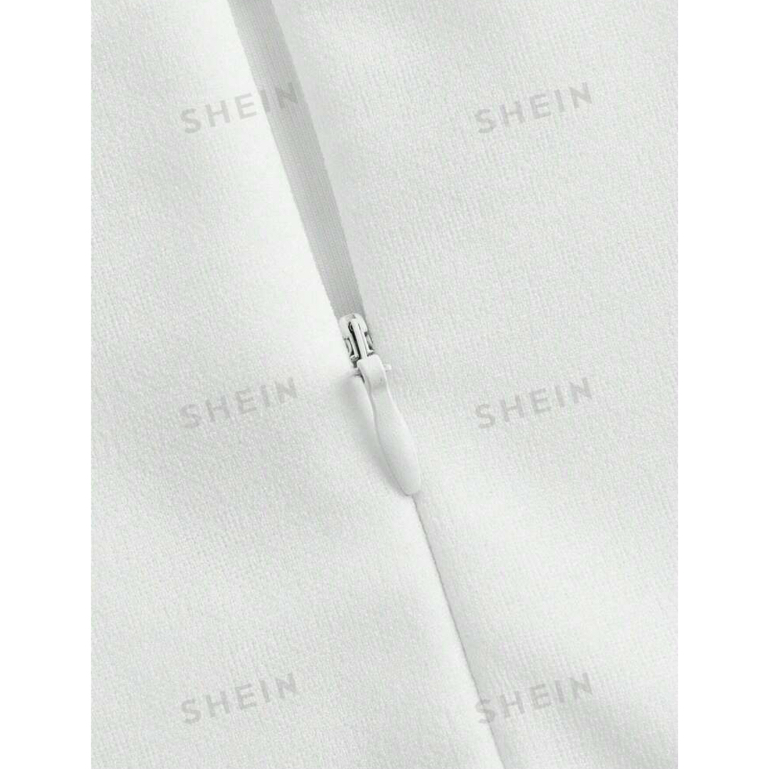 SHEIN(シーイン)のSHEIN MOD レディース プルカラー スパゲッティストラップ レースア レディースのワンピース(ミニワンピース)の商品写真