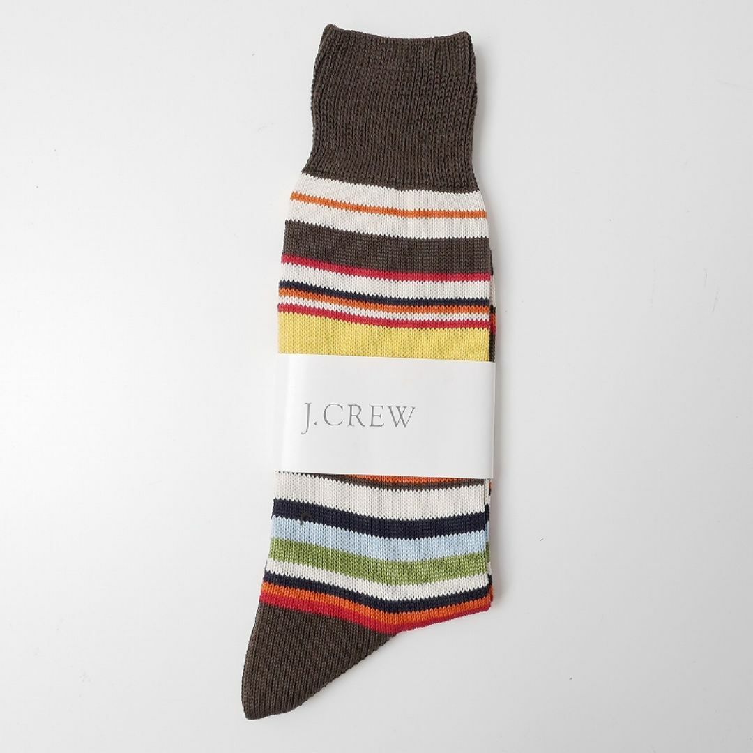 J.Crew(ジェイクルー)のJ.CREW 靴下 25cm-26cm マルチボーダー ジェイクルー メンズのレッグウェア(ソックス)の商品写真