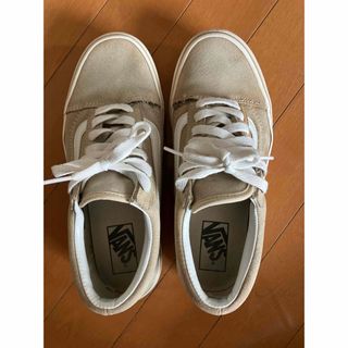 オールドスクール(OLD SKOOL（VANS）)のVANSオールドスクールベージュスニーカー24.5ヴァンズ(スニーカー)