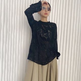 アメリヴィンテージ(Ameri VINTAGE)のアメリヴィンテージ　HAOKAN BACK RIBBON BLOUSE(シャツ/ブラウス(長袖/七分))