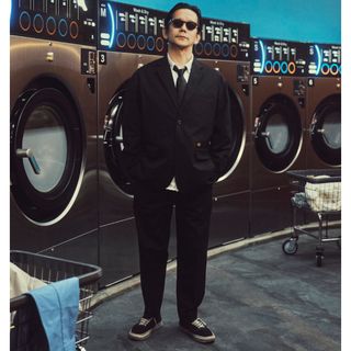 ビームス(BEAMS)のBEAMS Dickies × TRIPSTER SUIT  BLACK S(セットアップ)