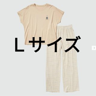 UNIQLO - Ｌ　ユニクロ　リサラーソン　ルームウェア　 上下セット　 半袖パジャマ