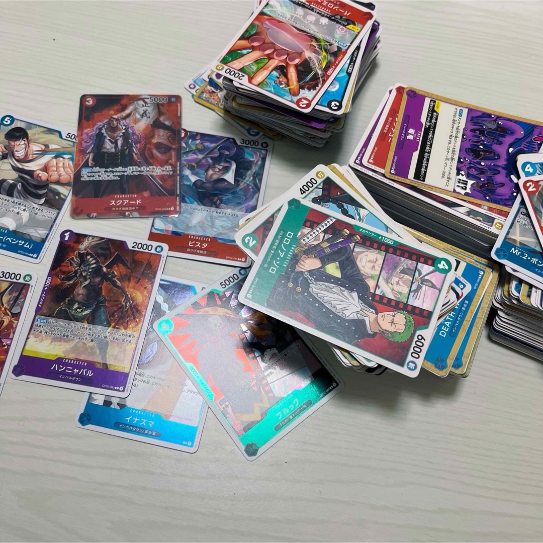 ワンピースカード引退品(新時代の主役まで) まとめ売り　400枚以上C,UC,R エンタメ/ホビーのアニメグッズ(カード)の商品写真