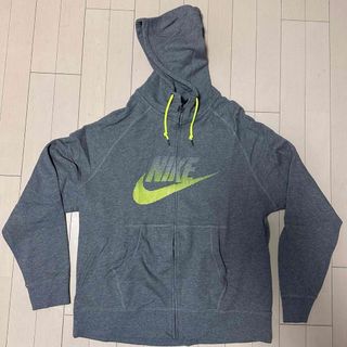 ナイキ(NIKE)の【希少！ビッグサイズ】NIKE ジップアップフーディー 4XL ネオンイエロー(パーカー)