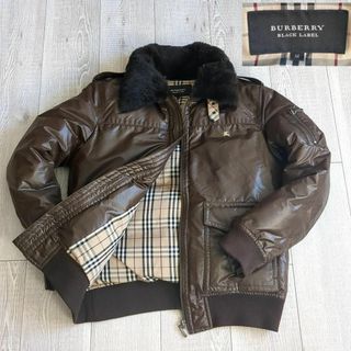 BURBERRY - BURBERRY BLACK LABEL ダウンジャケット M ダークブラウン