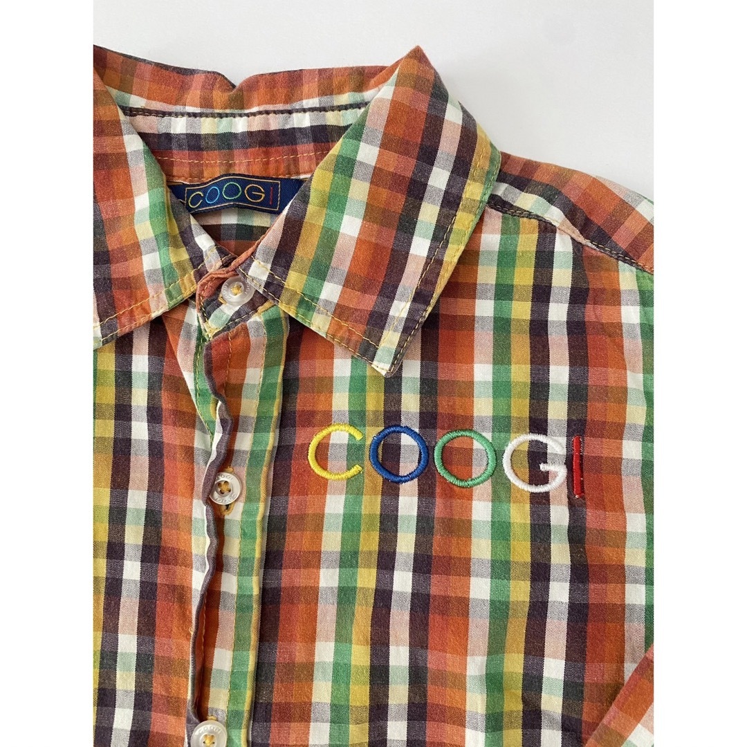 COOGI(クージー)のCOOGI クージー　チェックシャツ　長袖　110 キッズ/ベビー/マタニティのキッズ服女の子用(90cm~)(Tシャツ/カットソー)の商品写真