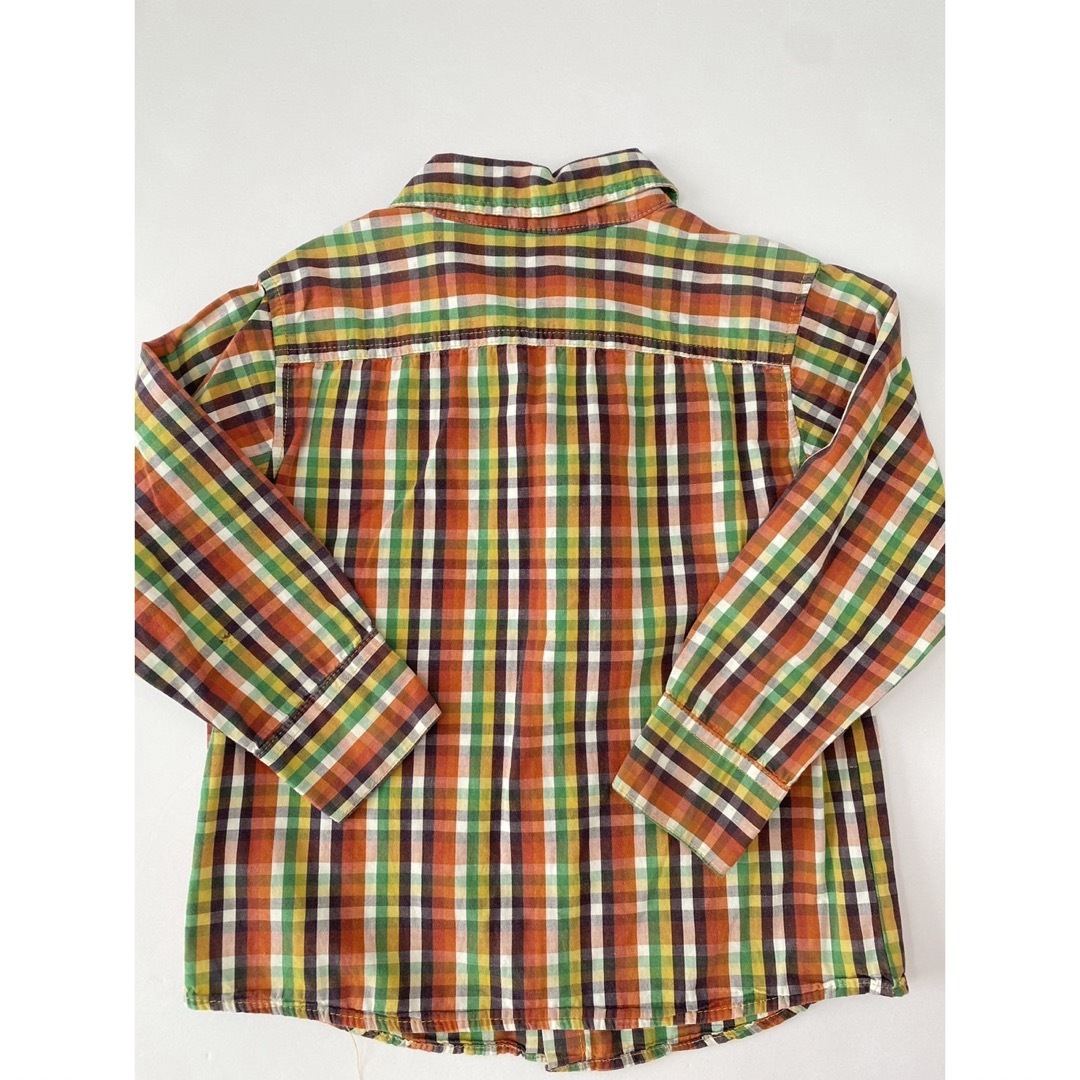 COOGI(クージー)のCOOGI クージー　チェックシャツ　長袖　110 キッズ/ベビー/マタニティのキッズ服女の子用(90cm~)(Tシャツ/カットソー)の商品写真