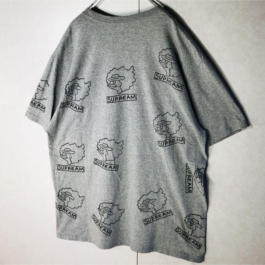 Supreme(シュプリーム)の【希少デザイン】シュプリーム ゴンズ GONZ 総柄 Tシャツ Lサイズ グレー メンズのトップス(Tシャツ/カットソー(半袖/袖なし))の商品写真