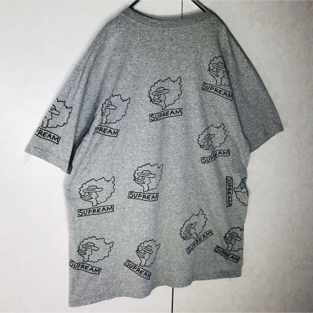 Supreme(シュプリーム)の【希少デザイン】シュプリーム ゴンズ GONZ 総柄 Tシャツ Lサイズ グレー メンズのトップス(Tシャツ/カットソー(半袖/袖なし))の商品写真