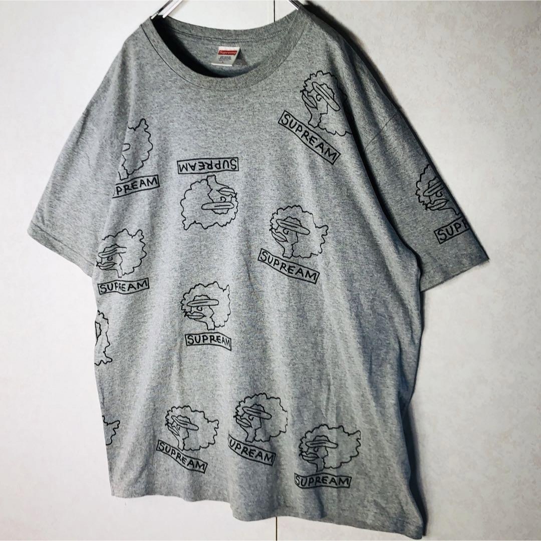 Supreme(シュプリーム)の【希少デザイン】シュプリーム ゴンズ GONZ 総柄 Tシャツ Lサイズ グレー メンズのトップス(Tシャツ/カットソー(半袖/袖なし))の商品写真