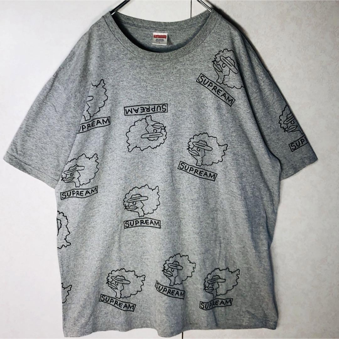 Supreme(シュプリーム)の【希少デザイン】シュプリーム ゴンズ GONZ 総柄 Tシャツ Lサイズ グレー メンズのトップス(Tシャツ/カットソー(半袖/袖なし))の商品写真