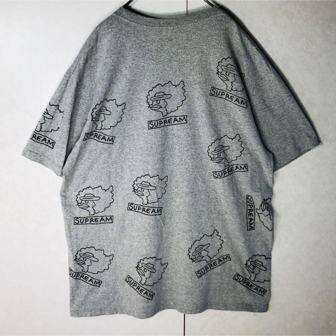 Supreme(シュプリーム)の【希少デザイン】シュプリーム ゴンズ GONZ 総柄 Tシャツ Lサイズ グレー メンズのトップス(Tシャツ/カットソー(半袖/袖なし))の商品写真