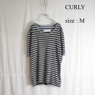 カーリー(CURLY&Co.)のCURLY ボーダー Tシャツ ショートスリーブ カットソー M 半袖 コットン(Tシャツ/カットソー(半袖/袖なし))