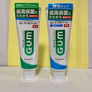 SUNSTAR - 【ガム デンタルペースト 薬用 120g×2本 】フッ素 歯周病 歯磨き粉  