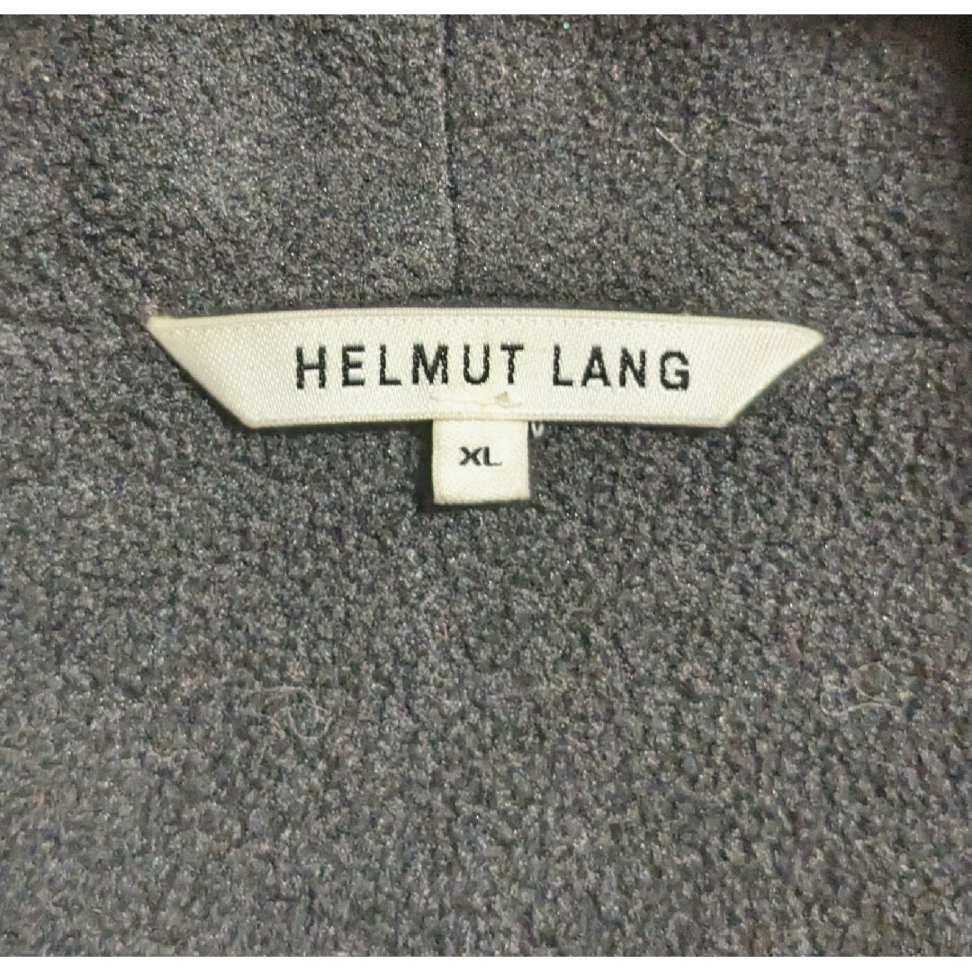 HELMUT LANG(ヘルムートラング)のXL 良品 HELMUT LANG HOODED LT JK ブラック 黒 レディースのジャケット/アウター(ライダースジャケット)の商品写真