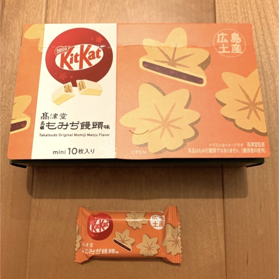 Nestle(ネスレ)のキットカット もみじ饅頭 広島土産 もみじ饅頭味 広島 チョコレート チョコ 食品/飲料/酒の食品(菓子/デザート)の商品写真