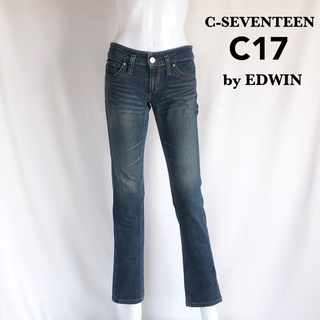 EDWIN - 【C-SEVENTEEN by EDWIN 】ストレート　ストレッチデニムパンツ