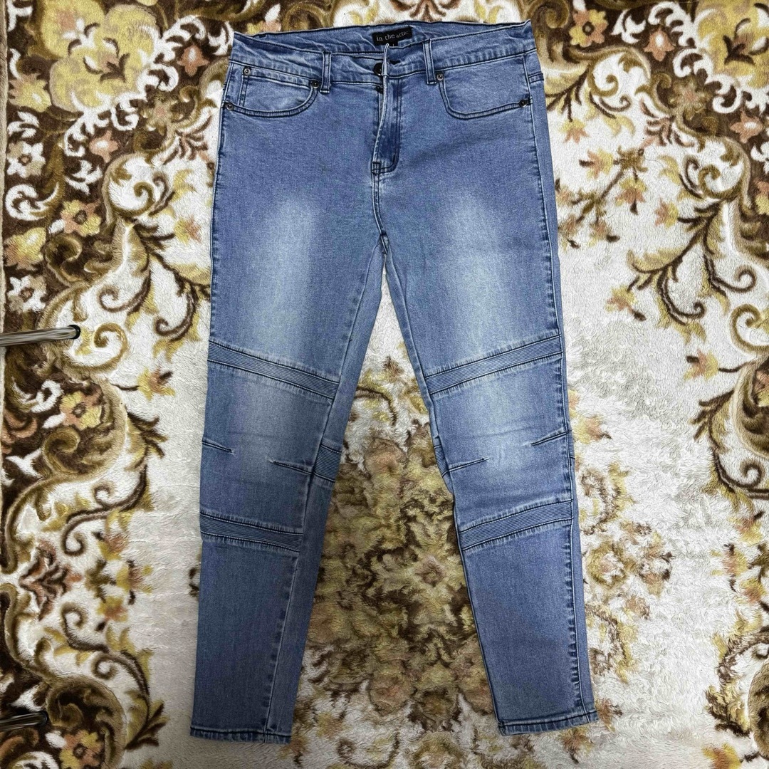 スキニーパンツ　バイカーパンツ　ストレッチ　スリムパンツ メンズのパンツ(デニム/ジーンズ)の商品写真