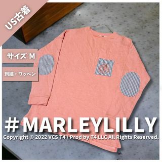 【US古着】 MARLEYLILLY スウェット M ピンク ✓3668(スウェット)