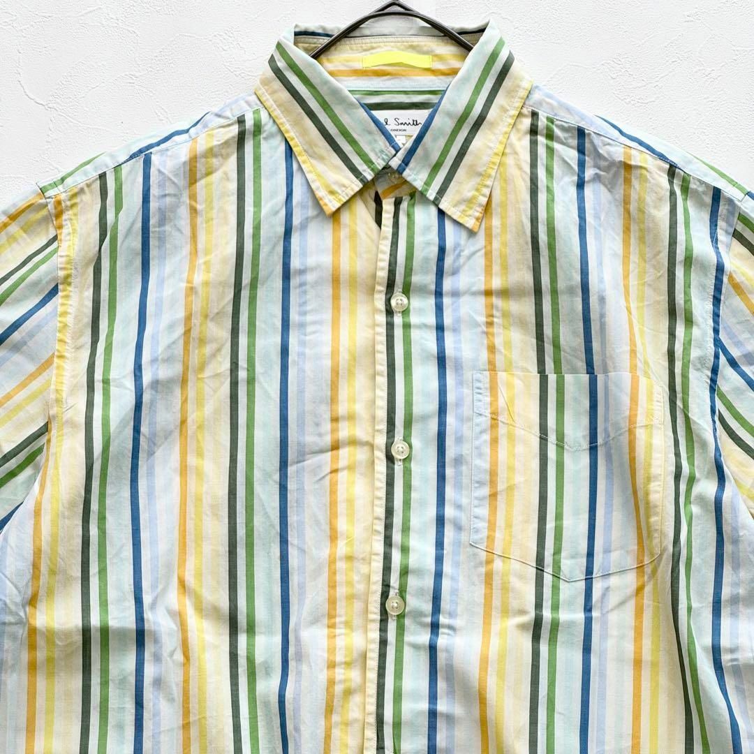 Paul Smith(ポールスミス)のPaul Smith ポールスミス マルチストライプ BDシャツ 半袖 メンズのトップス(シャツ)の商品写真