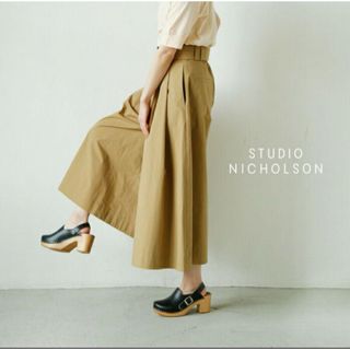 スタジオニコルソン(STUDIO NICHOLSON)のSTUDIO NICHOLSON 新品 ベルテッドワイドレッグパンツ(その他)