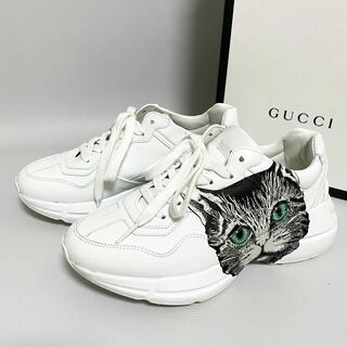 Gucci - GUCCI / ライトン スニーカー ホワイト ミスティックキャット