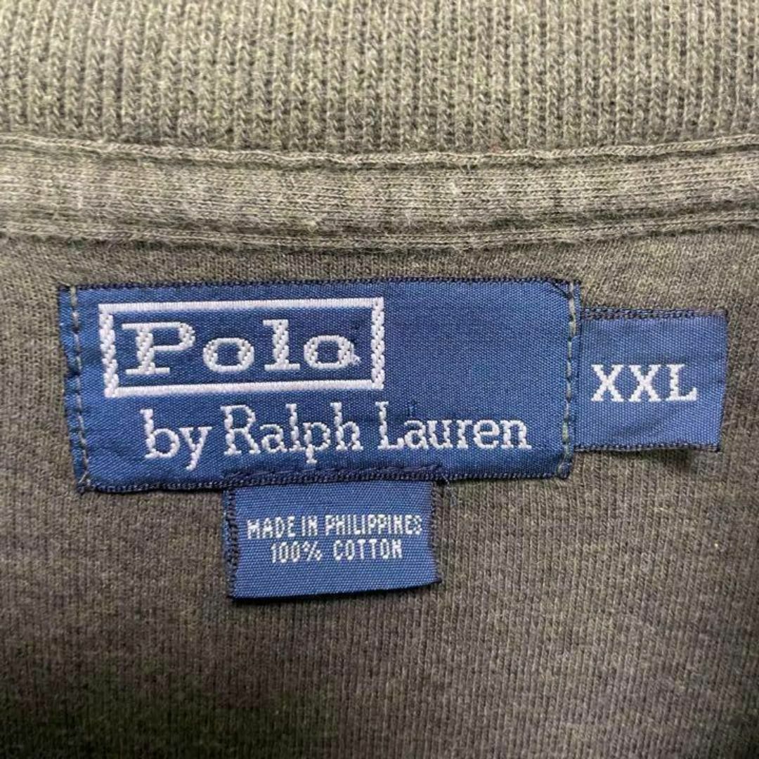 POLO RALPH LAUREN(ポロラルフローレン)の希少 90s ポロラルフローレン ニット ジップアップ ハイネック ビックサイズ メンズのトップス(ニット/セーター)の商品写真