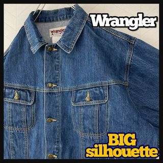 Wrangler - ラングラー デニム ジャケット ジージャン 太アーム ビックサイズ USA古着