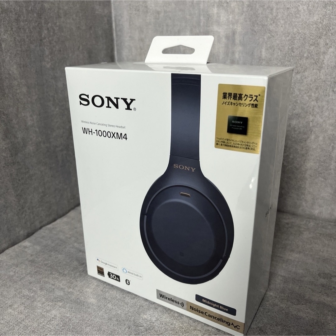 SONY(ソニー)の《未使用》【限定色】SONY WH-1000XM4 ミッドナイトブルー スマホ/家電/カメラのオーディオ機器(ヘッドフォン/イヤフォン)の商品写真