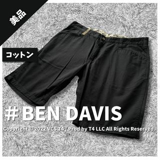 ベンデイビス(BEN DAVIS)の【美品】ベン デイビス ハーフパンツ L 黒 シンプル 春夏 お洒落 ✓3623(ショートパンツ)