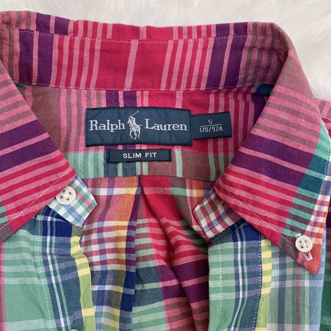 Ralph Lauren(ラルフローレン)の【極美品】 ラルフローレン マドラス チェック シャツ 大きいサイズ レディースのトップス(シャツ/ブラウス(長袖/七分))の商品写真