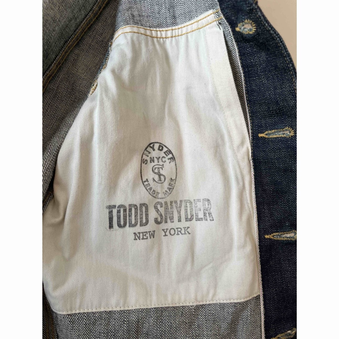 TOOD SNYDER トッド スナイダー デニムジャケット セカンドタイプ TOOD SNYDER トッド スナイダー デニムジャケット セカンドタイプ
