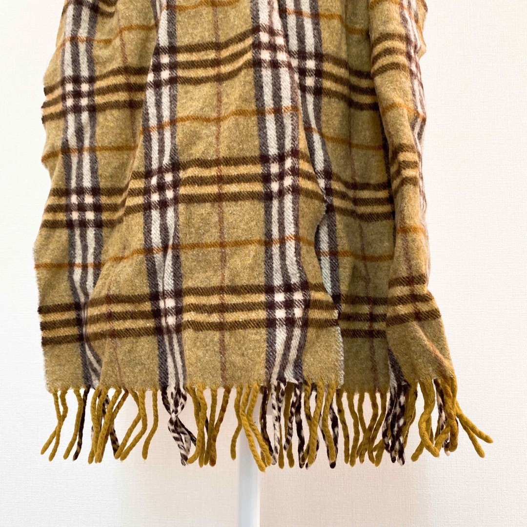 BURBERRY(バーバリー)のBurberrys バーバリーズ　マフラー　ストール　ノバチェック　ウール　緑色 レディースのファッション小物(マフラー/ショール)の商品写真