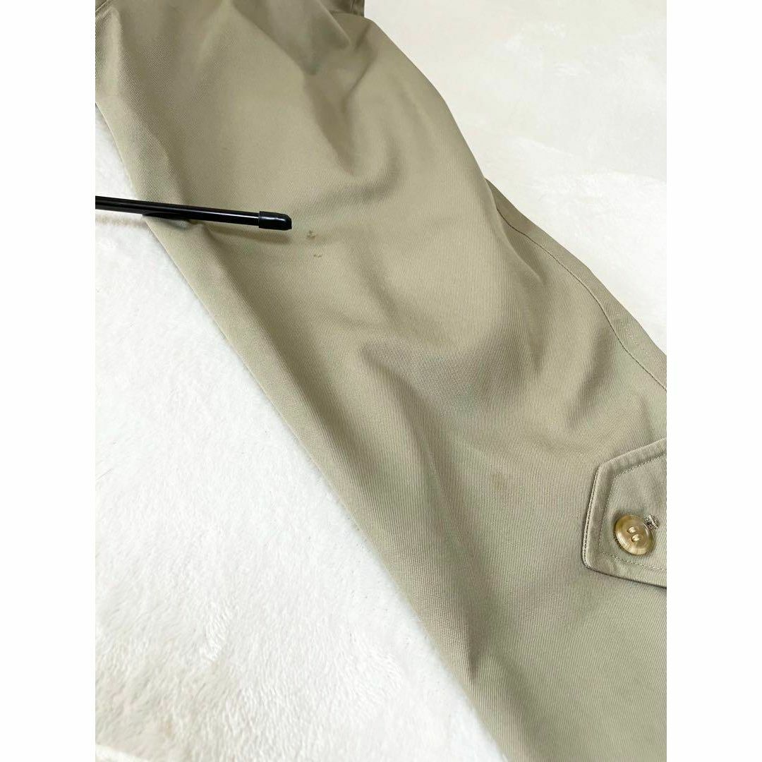 バーバリー　ステンカラーコート　ロング丈　ライナー　ノバチェック　カーキ　 L メンズのジャケット/アウター(ステンカラーコート)の商品写真