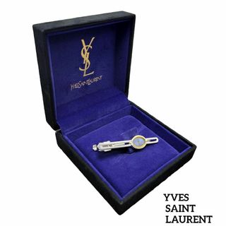 イヴサンローラン(Yves Saint Laurent)のYVES SAINT LAURENT  ネクタイピン カサンドラ シルバーブルー(ネクタイピン)